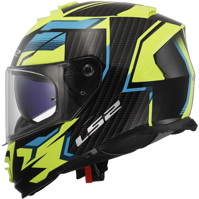 LS2 FF800 Storm II Tracker черно-флуорово жълта интегрална мотоциклетна каска