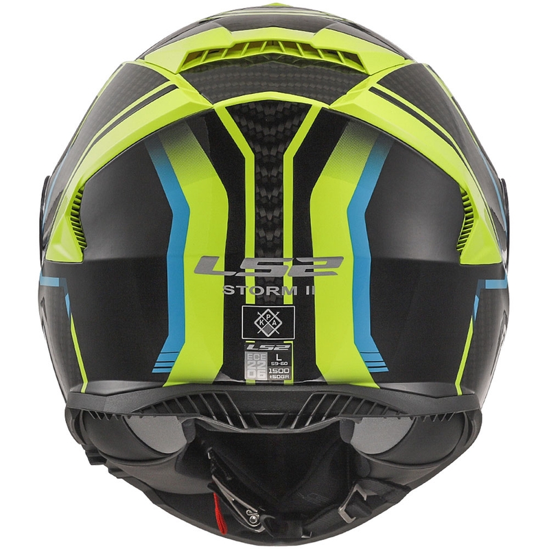 LS2 FF800 Storm II Tracker черно-флуорово жълта интегрална мотоциклетна каска