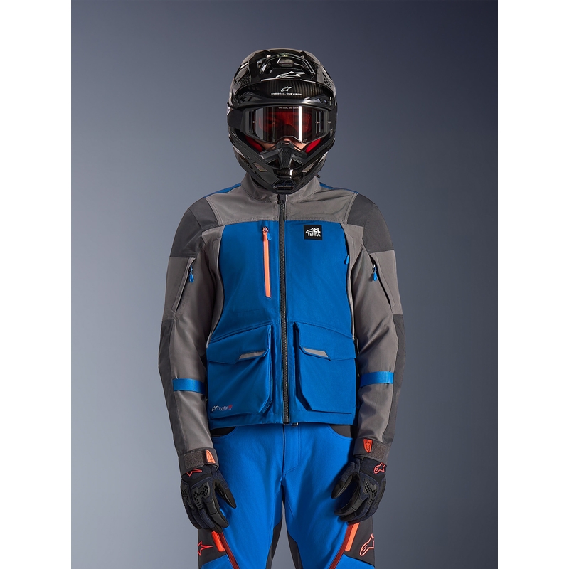 Мотоциклетно яке Alpinestars Maxdura Drystar XF, синьо-тъмносиво