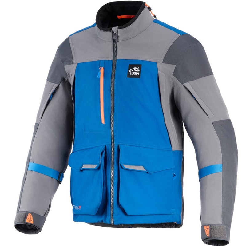 Мотоциклетно яке Alpinestars Maxdura Drystar XF, синьо-тъмносиво