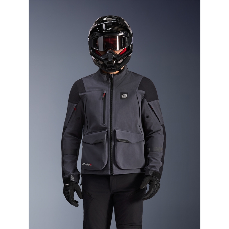 Мотоциклетно яке Alpinestars Maxdura Drystar XF, тъмносиво-черно