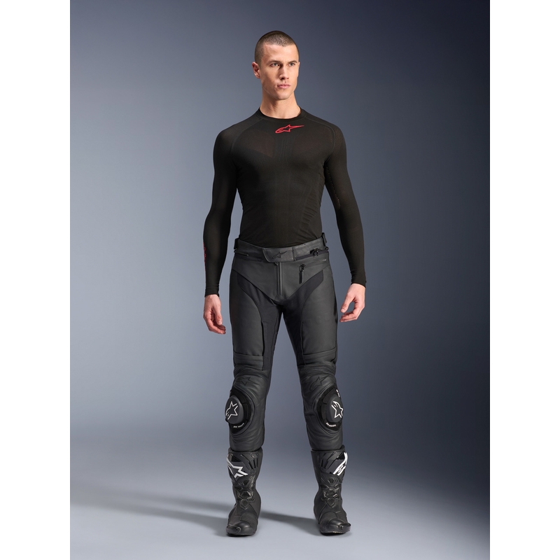 Кожени мотоциклетни панталони Alpinestars Missile 3, черни
