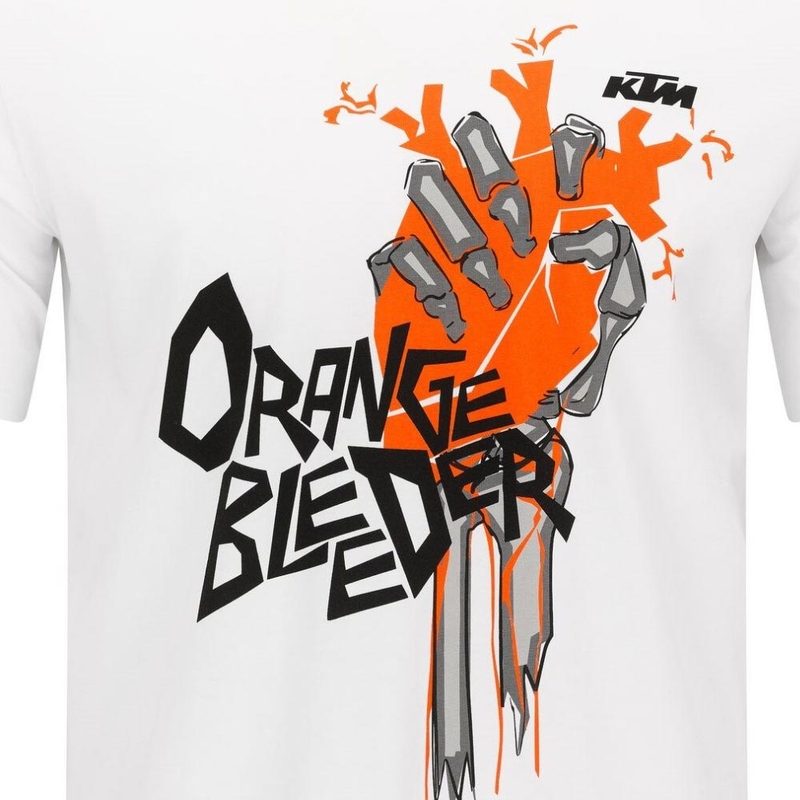 Тениска KTM Orange Bleeder бяла