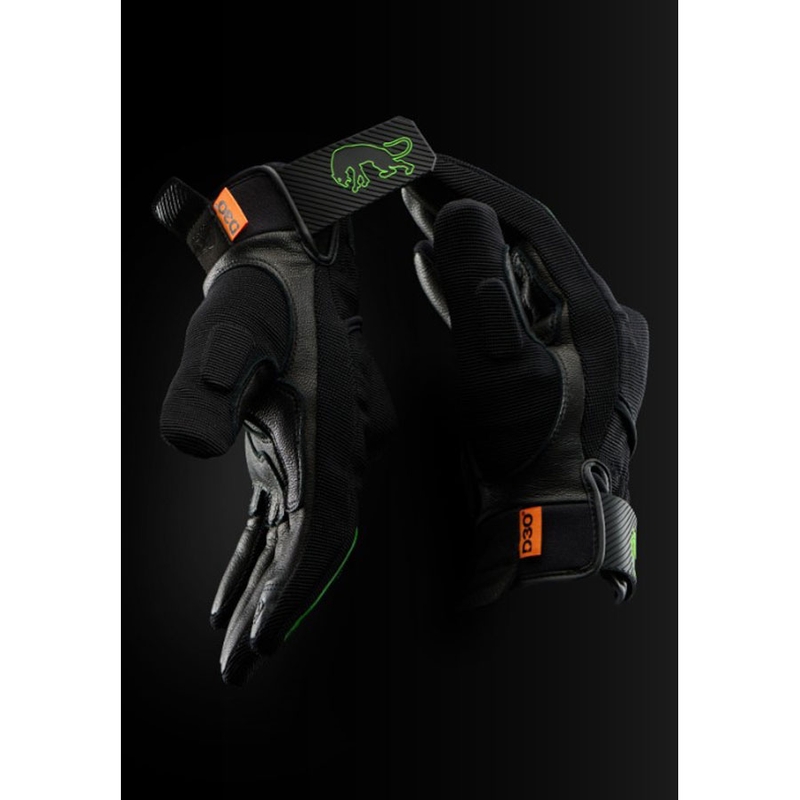 Мотоциклетни ръкавици Furygan Jet D3O Evo черно-зелени