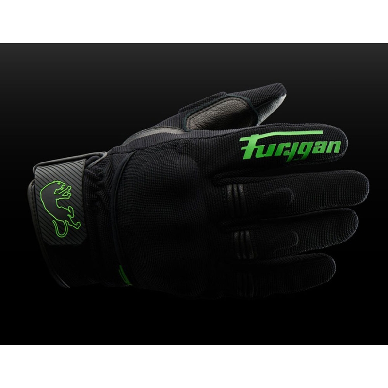 Мотоциклетни ръкавици Furygan Jet D3O Evo черно-зелени