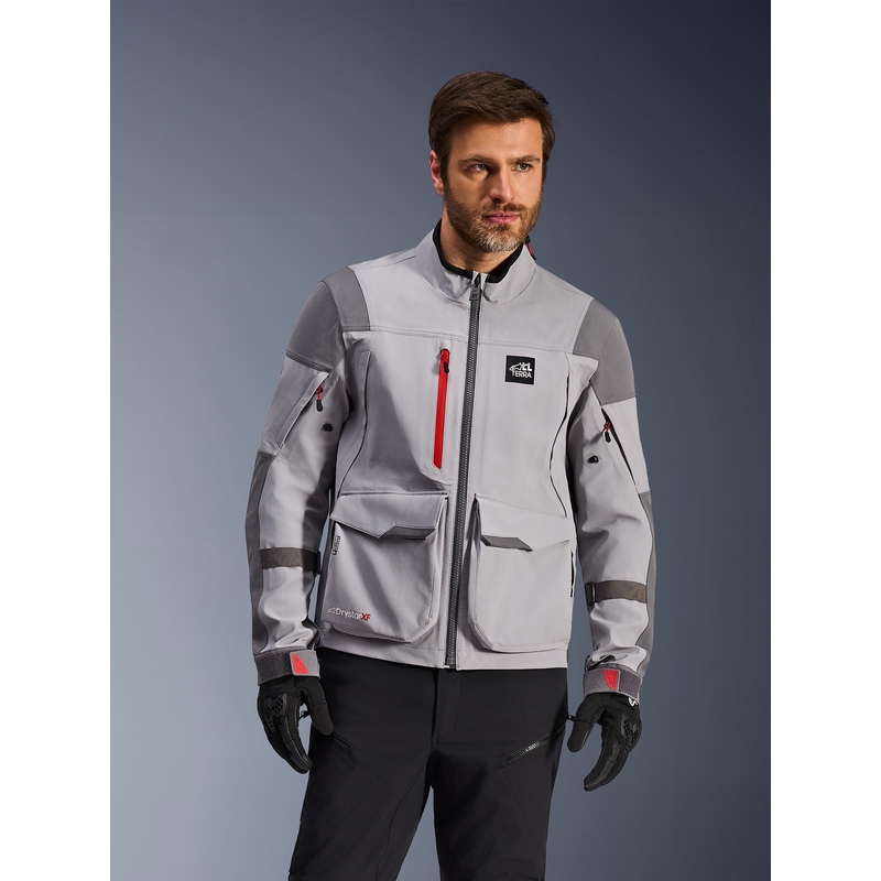 Мото яке Alpinestars Maxdura Drystar XF, светло сиво-тъмно сиво
