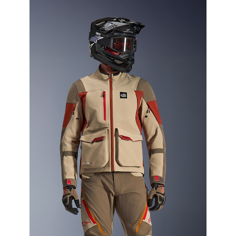 Мото яке Alpinestars Maxdura Drystar XF кафяво-оранжево