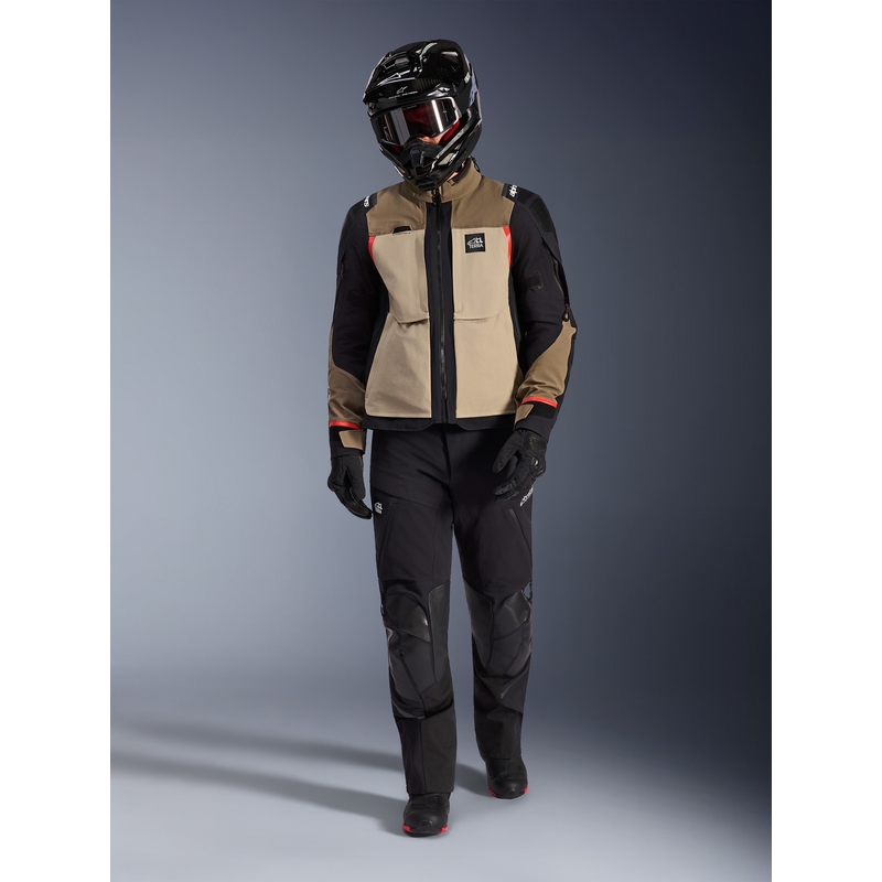 Мотоциклетно яке Alpinestars Andes PRO Drystar XF, кафяво-черно-оранжево