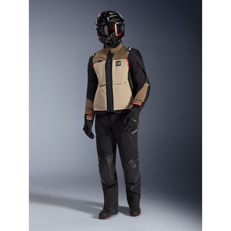 Мотоциклетно яке Alpinestars Andes PRO Drystar XF, кафяво-черно-оранжево