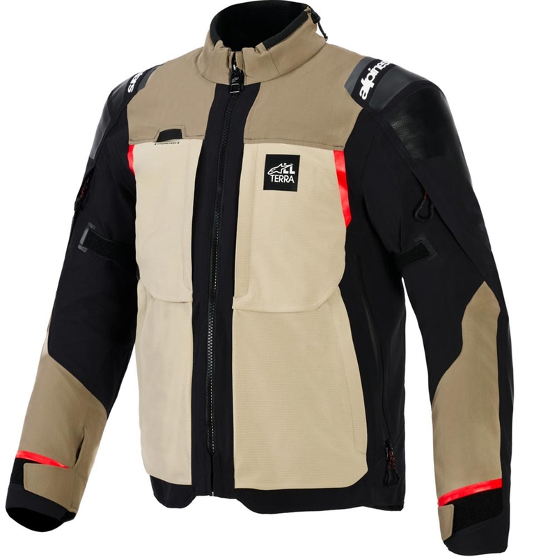Мотоциклетно яке Alpinestars Andes PRO Drystar XF, кафяво-черно-оранжево
