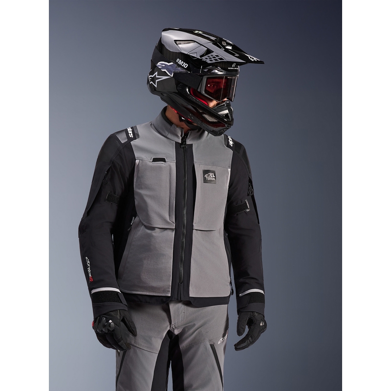 Мотоциклетно яке Alpinestars Andes PRO Drystar XF, тъмносиво-черно