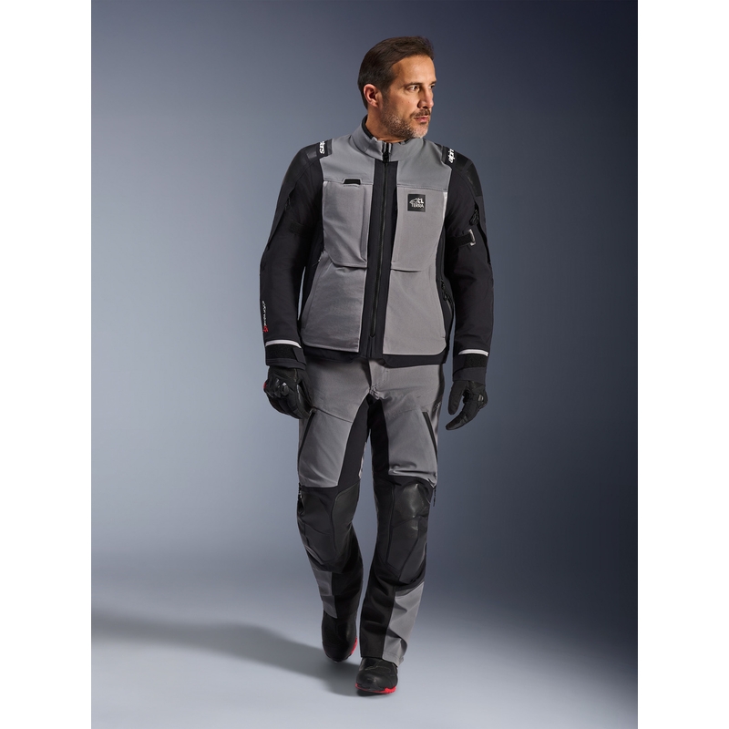 Мотоциклетно яке Alpinestars Andes PRO Drystar XF, тъмносиво-черно