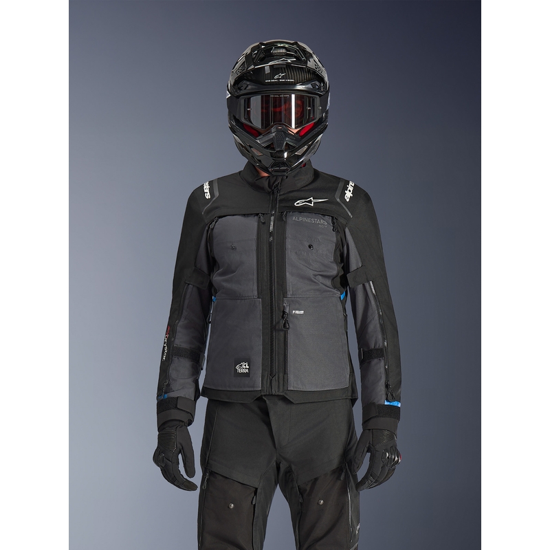 Мотоциклетно яке Alpinestars Cusco Drystar, черно-тъмносиво