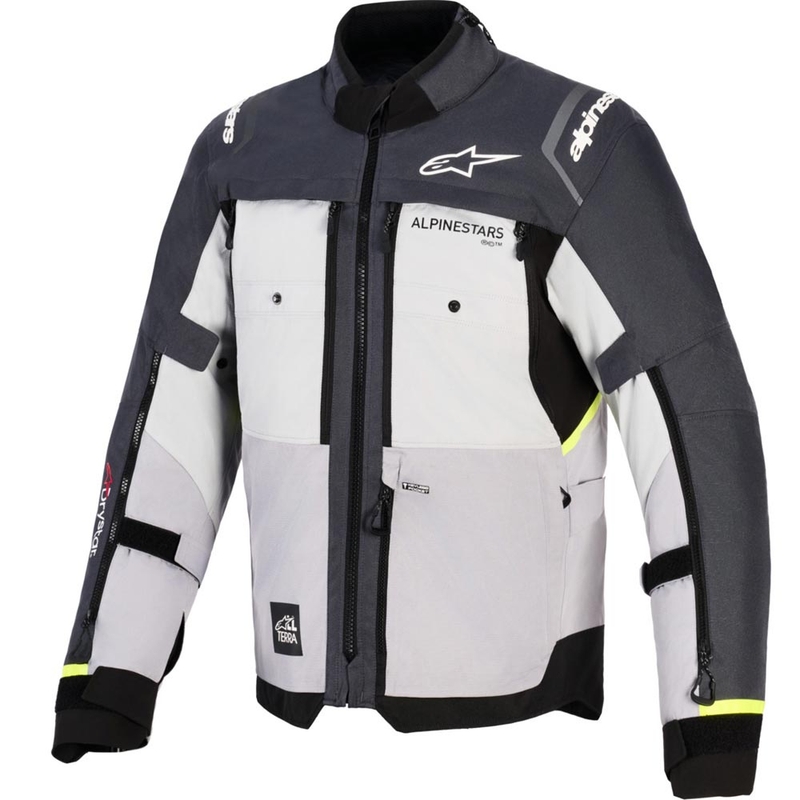 Мотоциклетно яке Alpinestars Cusco Drystar, светло сиво-светло синьо-тъмно синьо