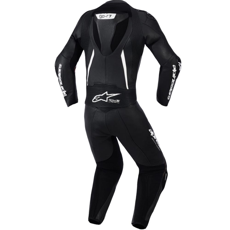 Дамски двукомпонентен кожен мотоциклетен костюм Alpinestars Stella GP-R7, черен