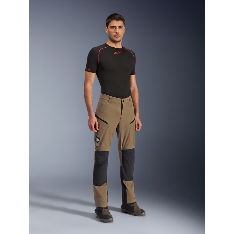 Мотоциклетни панталони Alpinestars Explore AST, кафяво-черни