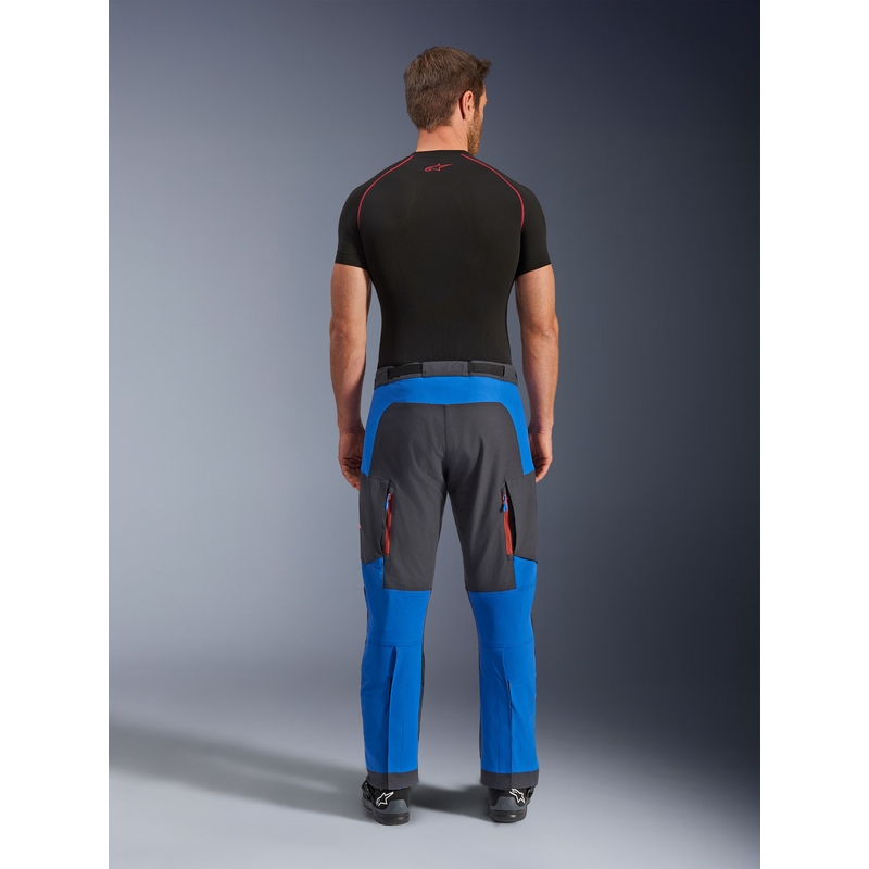 Мотоциклетни панталони Alpinestars Maxdura Dual, синьо-тъмносиво-оранжеви