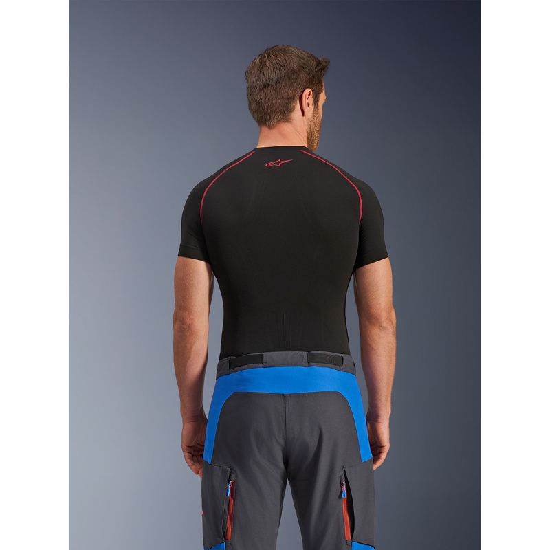 Мотоциклетни панталони Alpinestars Maxdura Dual, синьо-тъмносиво-оранжеви