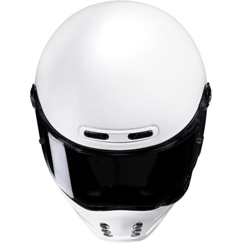 HJC V10 Solid каска за мотоциклет с пълно лице, бяла