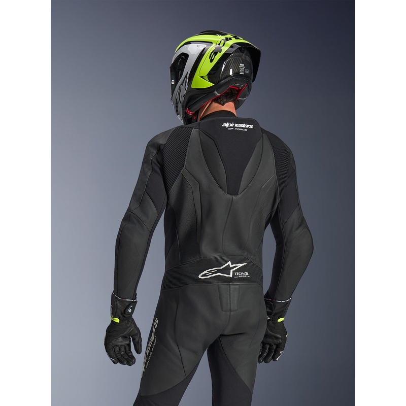 Alpinestars GP FORCE V2 едноделен мотоциклетен костюм черно-бял