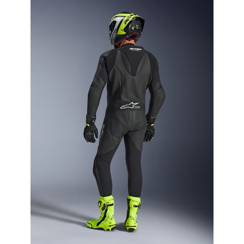 Alpinestars GP FORCE V2 едноделен мотоциклетен костюм черно-бял