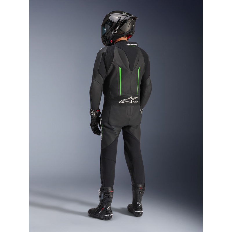 Alpinestars GP FORCE V2 едноделен мотоциклетен костюм черно-зелен