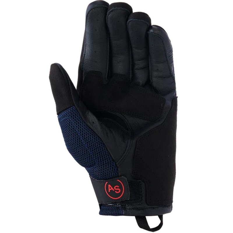 Мото ръкавици Alpinestars Manti Air, тъмносиньо-флуоресцентно червено-черно