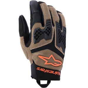 Мото ръкавици Alpinestars Manti Air, тъмно каки-черно-флуоресцентно оранжево