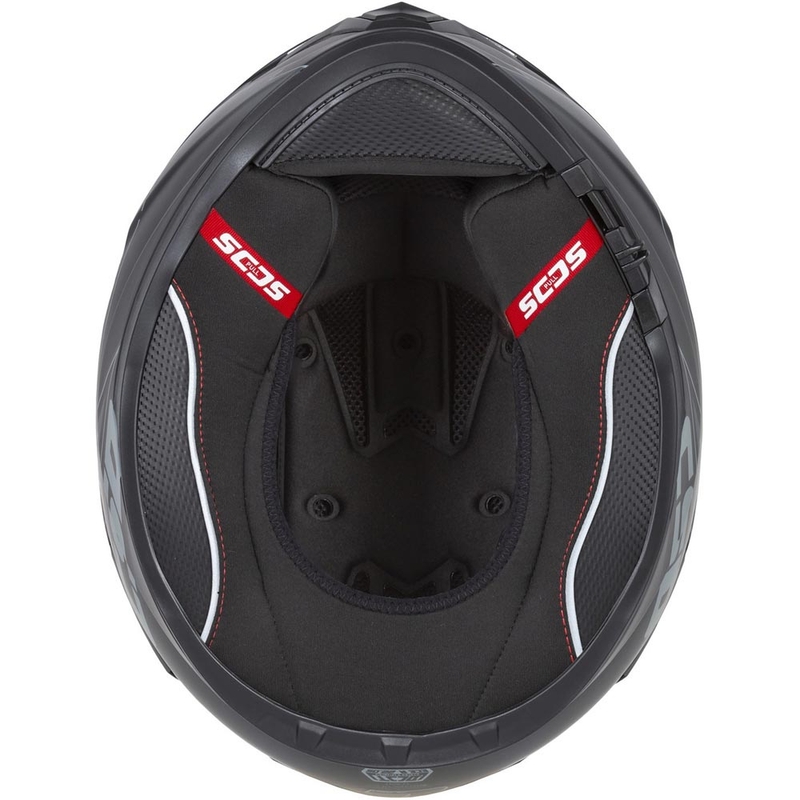 Cassida Integral GT 2.1 Jawa Sport каска за мотоциклет с пълно лице, черно-перлено червено-сребристо