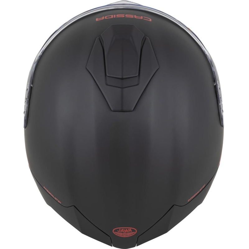 Cassida Integral GT 2.1 Jawa Solid каска за мотоциклет с пълно лице, матово черно-лъскаво червено