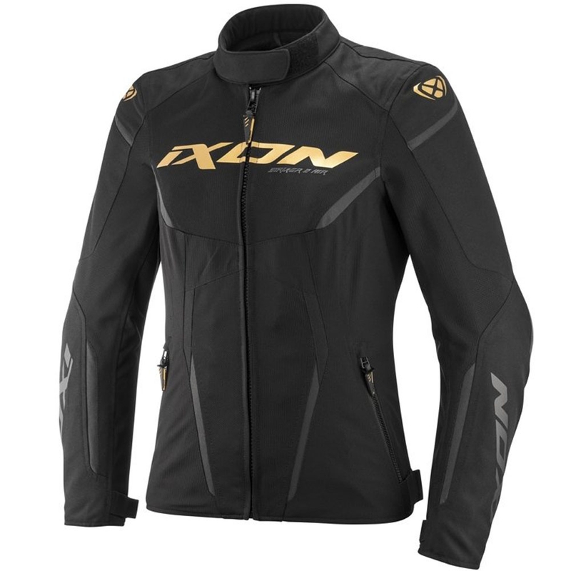 Дамско мотоциклетно яке IXON Striker 2 Air WP Lady черно-златист