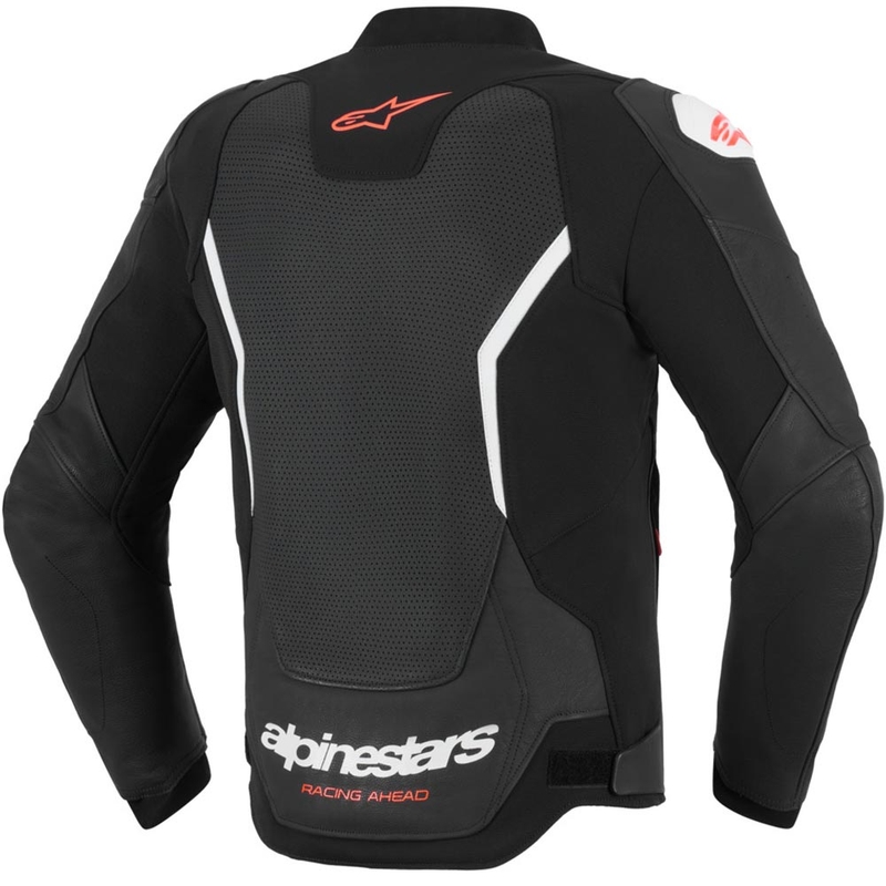 Кожено мотоциклетно яке Alpinestars GP Force V2 Airflow черно-бяло