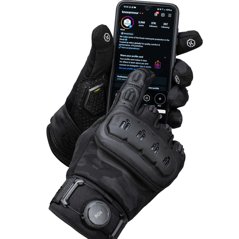 Мотоциклетни ръкавици Knox Orsa Textile OR4, черни