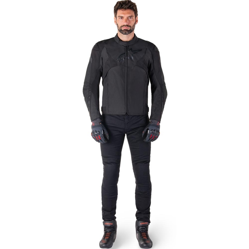 Alpinestars T-JAWS V4 Водоустойчиво мотоциклетно яке черно-черно