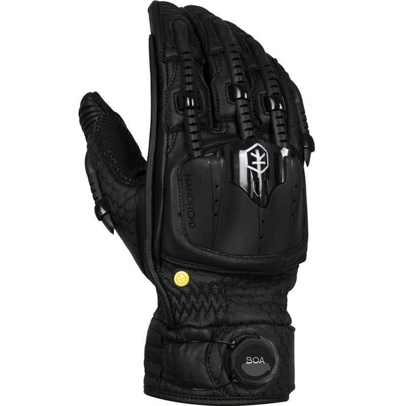 Мотоциклетни ръкавици Knox Hand Armour Handroid POD All Black Mk5, черни