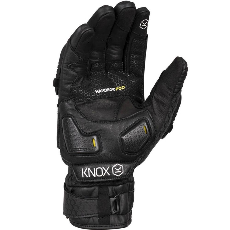 Мотоциклетни ръкавици Knox Hand Armour Handroid POD All Black Mk5, черни