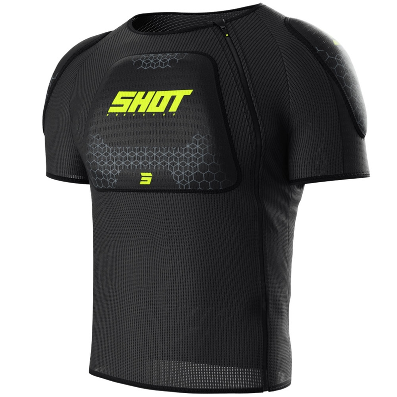 Shot Airlight Тениска черно - флуорово жълто