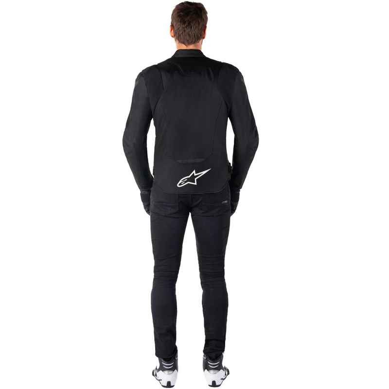 Alpinestars T-JAWS V4 Водоустойчиво мотоциклетно яке черно-бяло