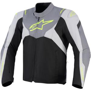 Водоустойчиво мотоциклетно яке Alpinestars T-JAWS V4, черно-светло сиво-сиво