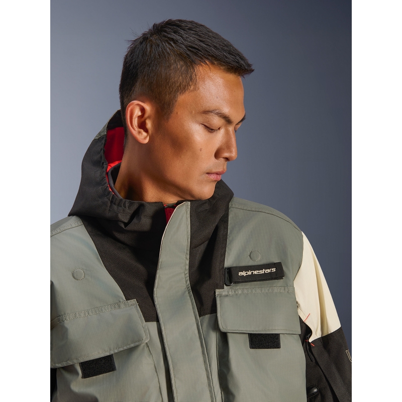 Водоустойчиво мотоциклетно яке Alpinestars Mospher, сиво-черно