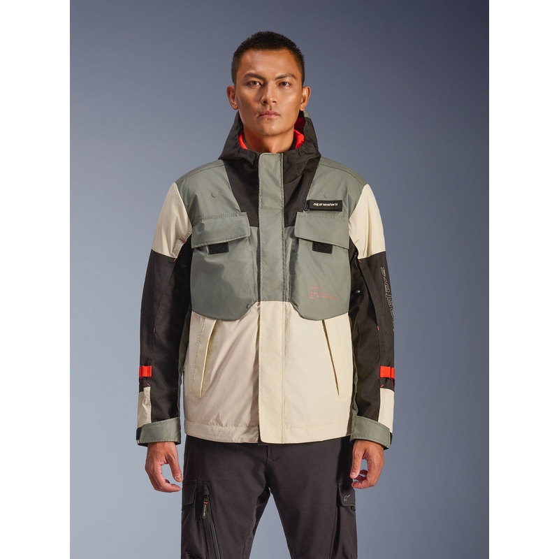Водоустойчиво мотоциклетно яке Alpinestars Mospher, сиво-черно
