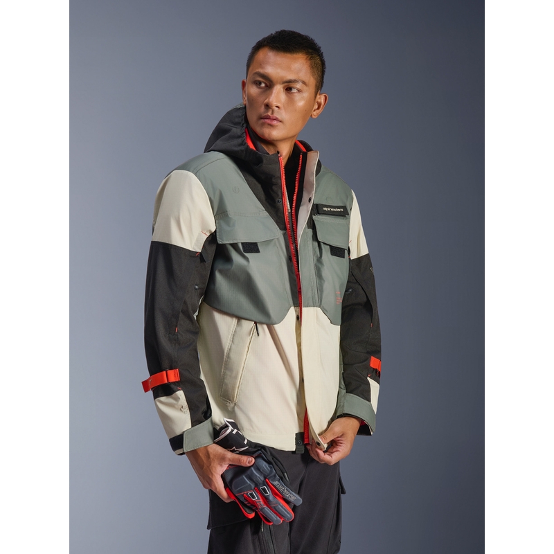 Водоустойчиво мотоциклетно яке Alpinestars Mospher, сиво-черно
