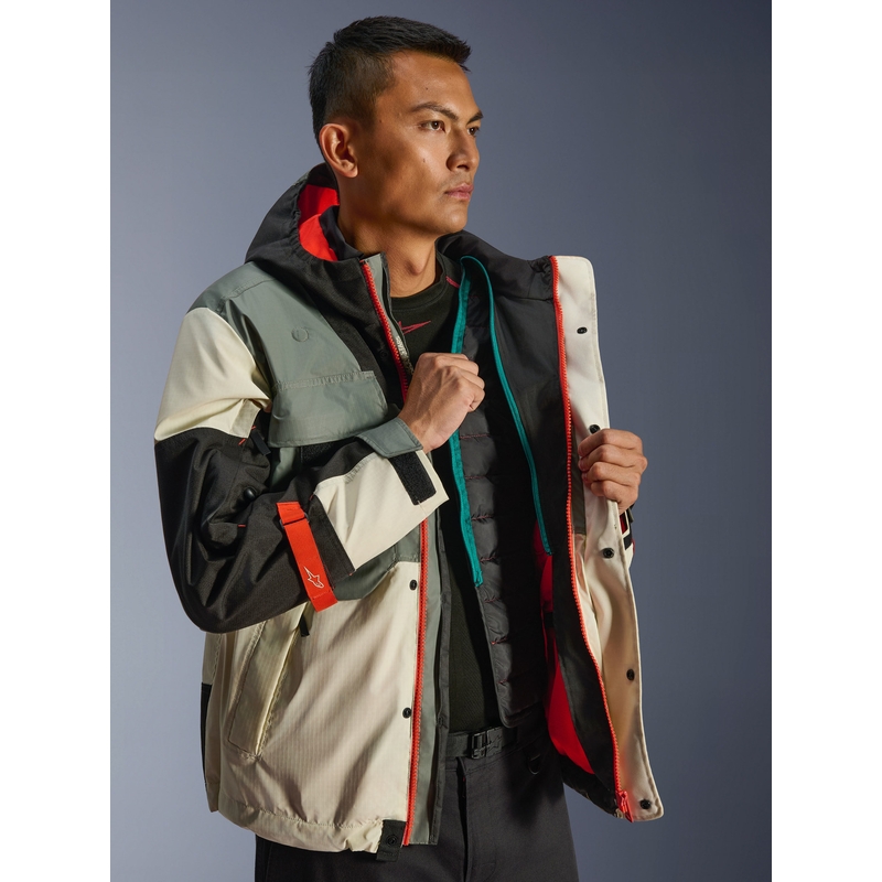 Водоустойчиво мотоциклетно яке Alpinestars Mospher, сиво-черно