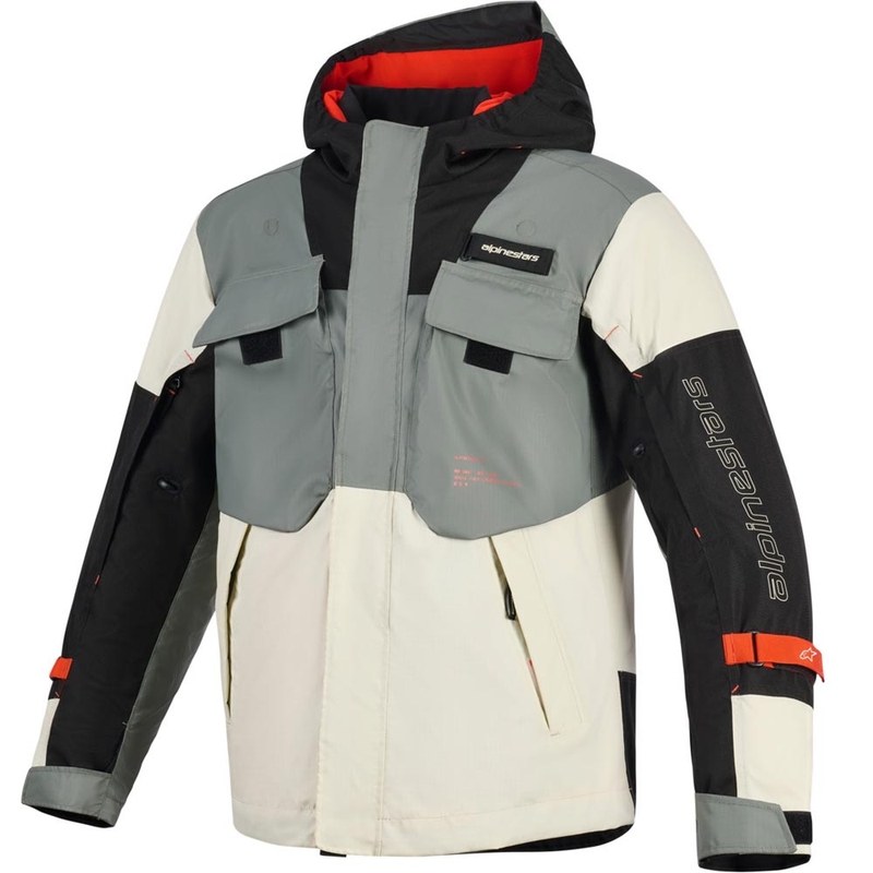 Водоустойчиво мотоциклетно яке Alpinestars Mospher, сиво-черно