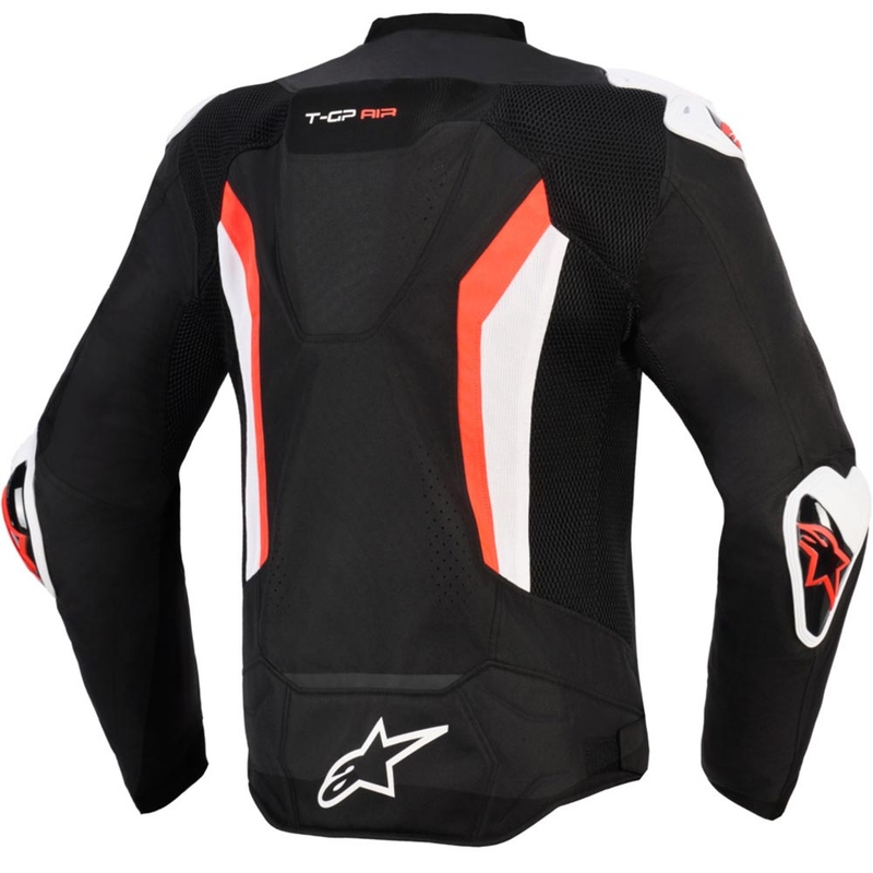 Мотоциклетно яке Alpinestars T-GP AIR черно-флуоресцентно червено