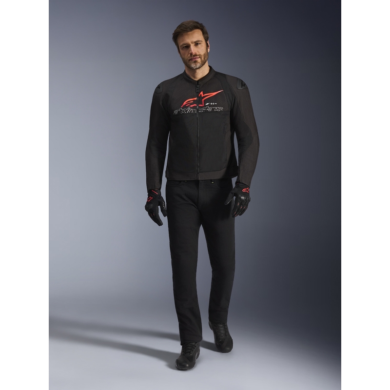 Яке за мотоциклет Alpinestars SMX Air, черно-червено-бяло