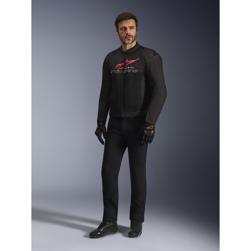 Яке за мотоциклет Alpinestars SMX Air, черно-червено-бяло