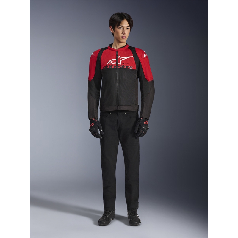 Яке за мотоциклет Alpinestars SMX Air, червено-черно