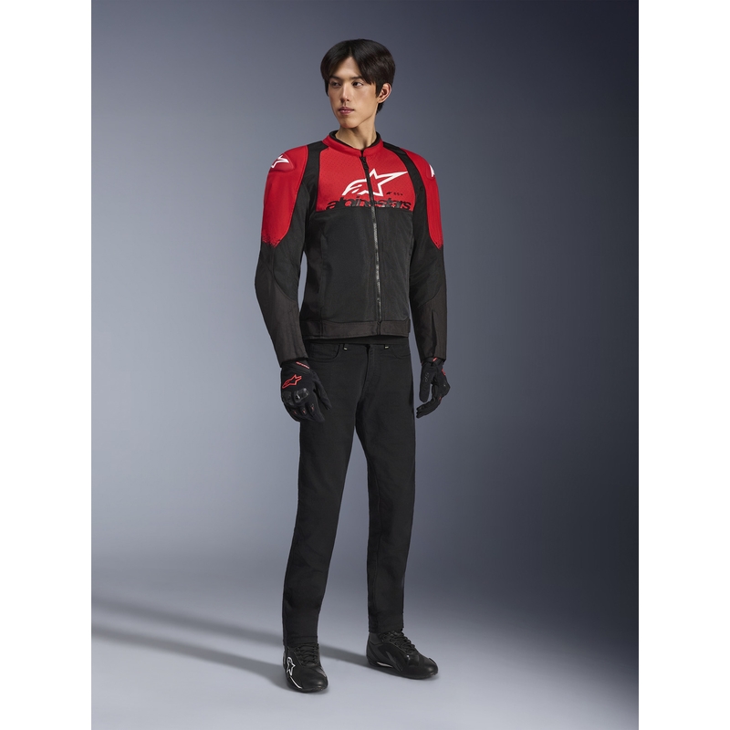 Яке за мотоциклет Alpinestars SMX Air, червено-черно