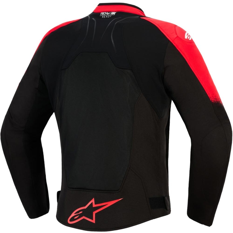 Яке за мотоциклет Alpinestars SMX Air, червено-черно